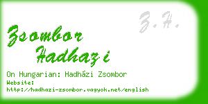 zsombor hadhazi business card