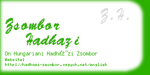 zsombor hadhazi business card